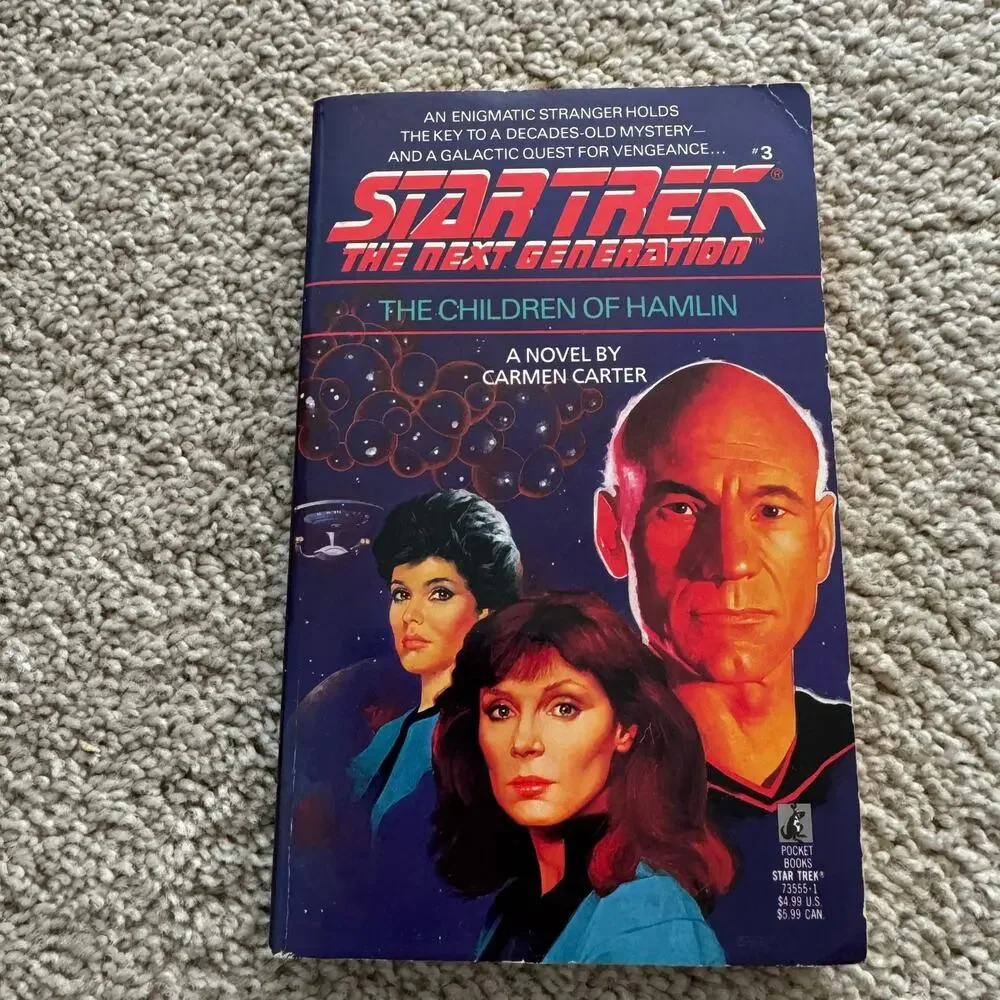 Vintage 1988 Star Trek The Next Generation The Children of Hamlin Paperback Book